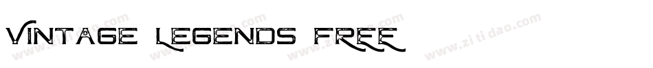Vintage Legends FREE字体转换